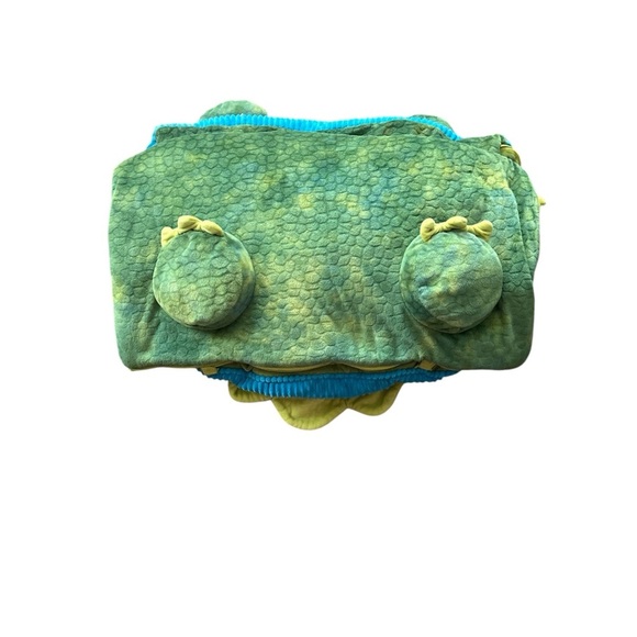 Hugfun Animal Slumber Bag Sleeping Bag Green Dinosaur Triceratops - Picture 5 of 5